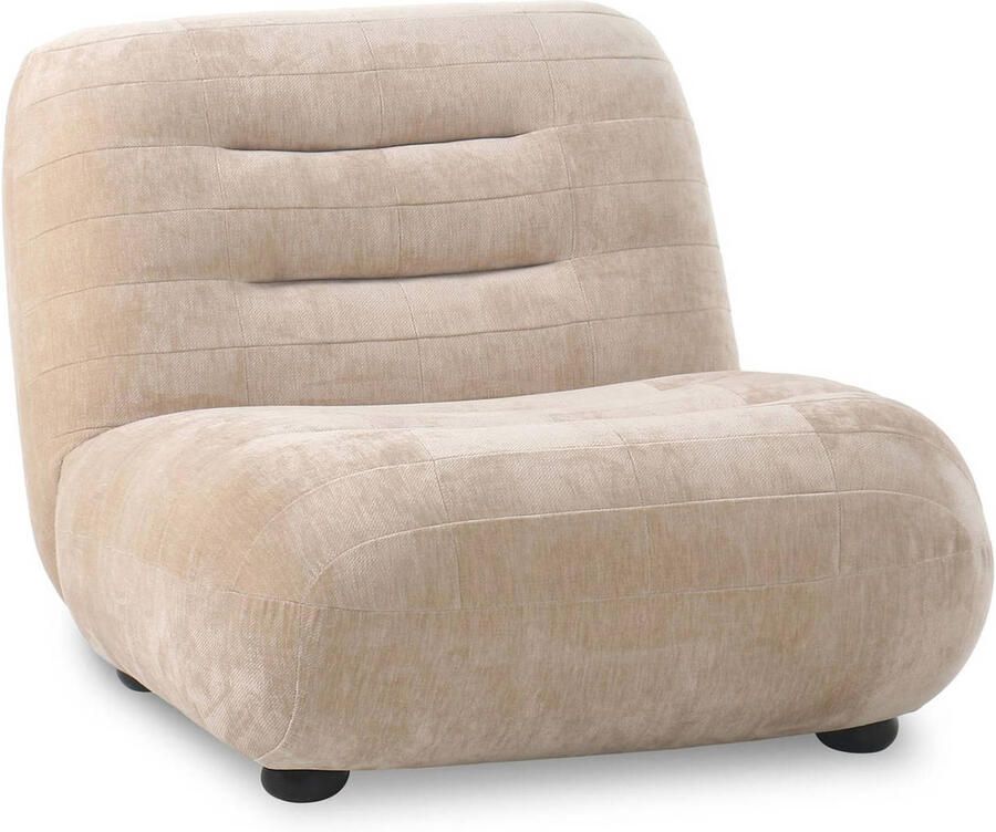 Dutchbone Wyatt Fauteuil Velours Beige - Foto 4