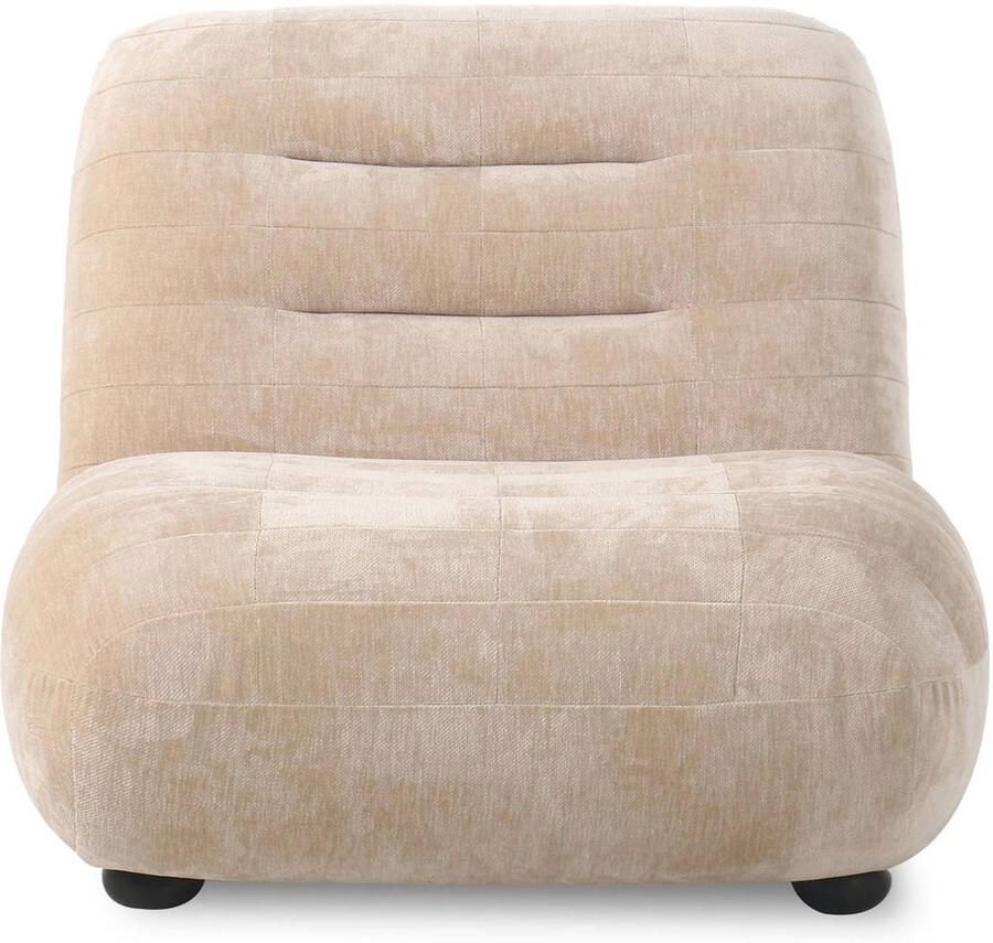 Dutchbone Wyatt Fauteuil Velours Beige