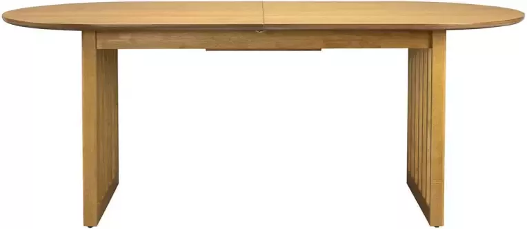 Dutchbone Uitschuifbare Eettafel Barlet Eikenhout 200 240 x 90cm Bruin Ovaal - Foto 5