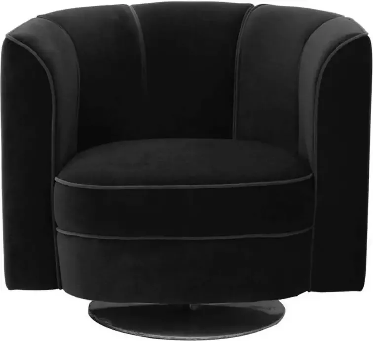 Dutchbone Lounge Chair Flower Black