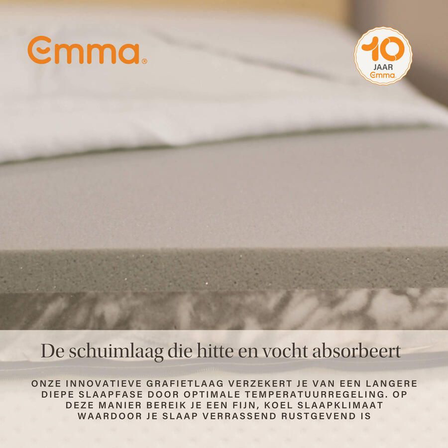 Emma Dynamic matras bundel + Diamond topper 120x200 - Foto 2