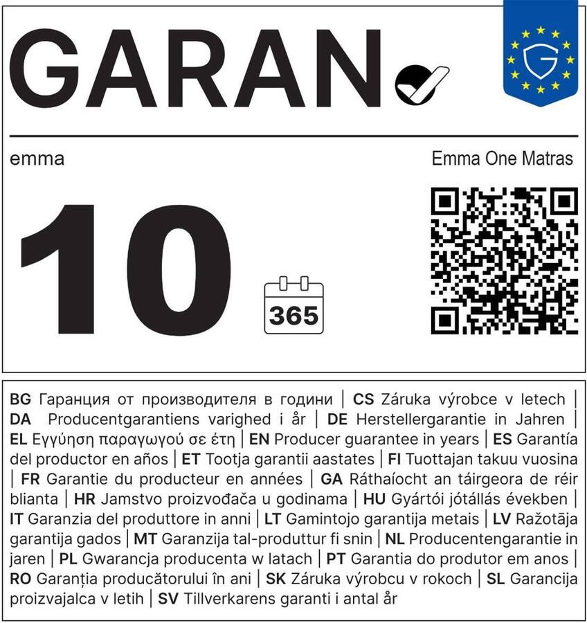 Emma Foam One Koudschuim Matras 140 x 200 cm Medium - Foto 3
