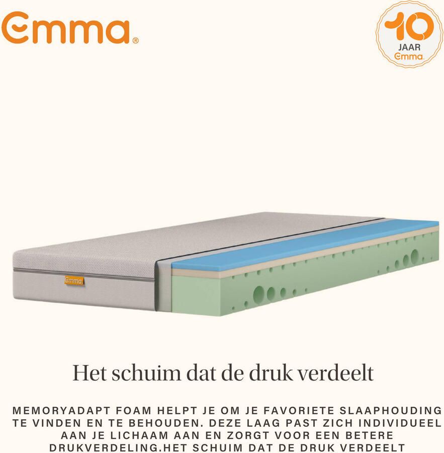 Emma One matras bundel + Diamond topper 120x200 - Foto 2