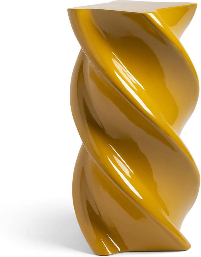 &k amsterdam Pillar Marshmallow Bijzettafel H 54 cm Oker - Foto 3