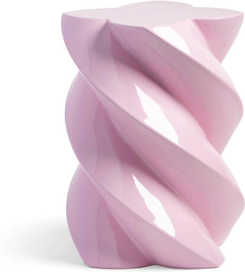 &k amsterdam Pillar Marshmallow Bijzettafel H 40 cm Candy Pink - Foto 3
