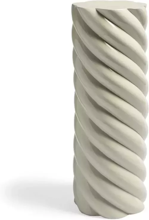 &k amsterdam Pillar Marshmallow Bijzettafel H 70 cm Grijs - Foto 1