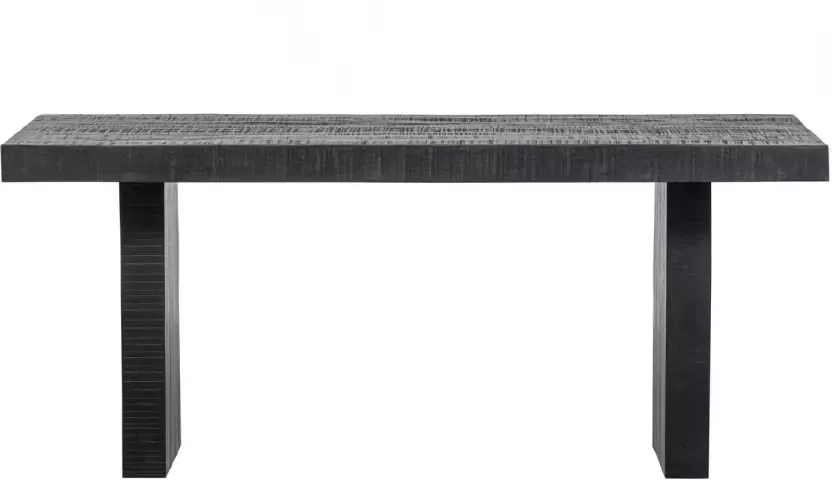 BASICLABEL Balk Eettafel Mangohout Zwart 76x180x90 - Foto 5