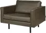 BePureHome Rodeo Fauteuil Recycle Leer Army 85x105x86 - Thumbnail 2