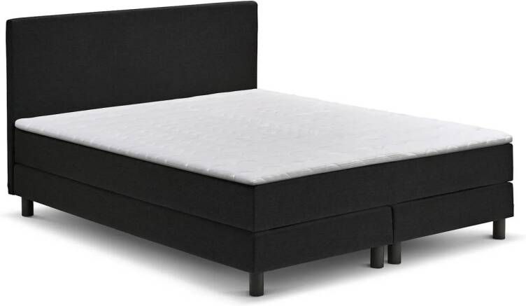 Beter Bed Basic Box Ambra vlak met gestoffeerd matras 160 x 200 cm zwart - Foto 4