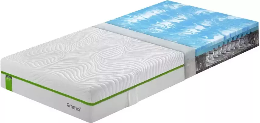 Emma Smart Medium Hybrid koudschuim pocketvering matras 140 x 200 cm 10 jaar garantie 21 cm tot 120 kg - Foto 2