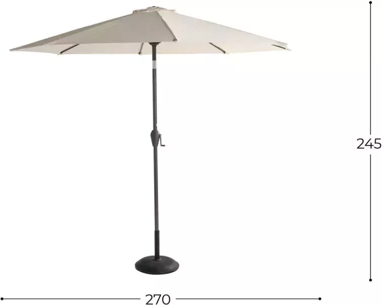 Hartman parasol Sunline (270x270 cm) - Foto 2