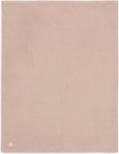 Jollein baby ledikantdeken 100x150cm Basic Knit Wild Rose Fleece