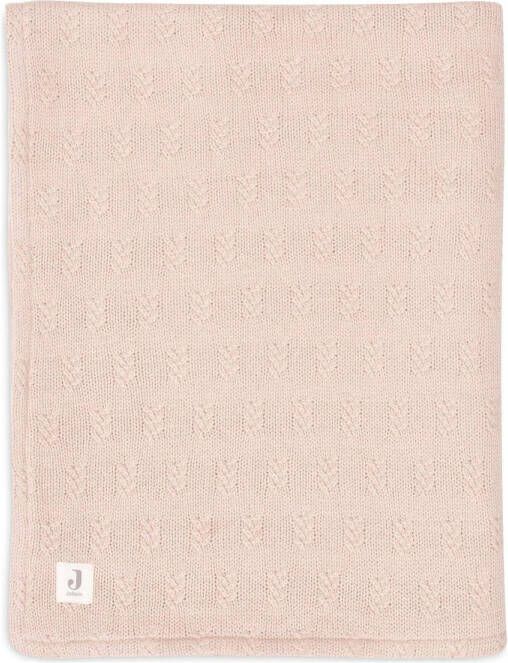 Jollein baby ledikantdeken 100x150cm Grain Knit Wild Rose Velour - Foto 2