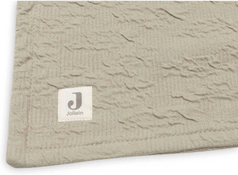 Jollein baby ledikantdeken 100x150cm Soft Waves Olive Green Velvet - Foto 1