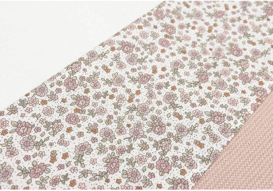 Jollein baby ledikantlaken 120x150cm Retro Flowers oatmeal