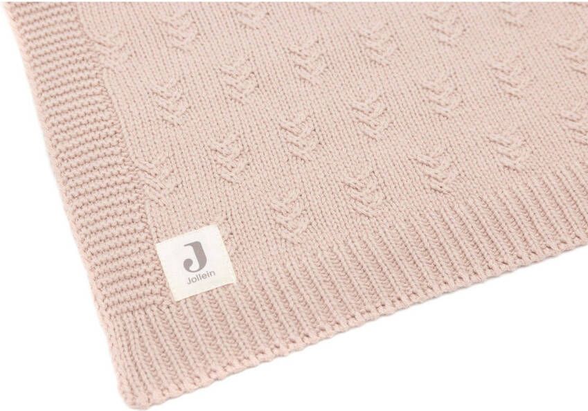 Jollein baby wiegdeken 75x100cm Grain Knit Wild Rose