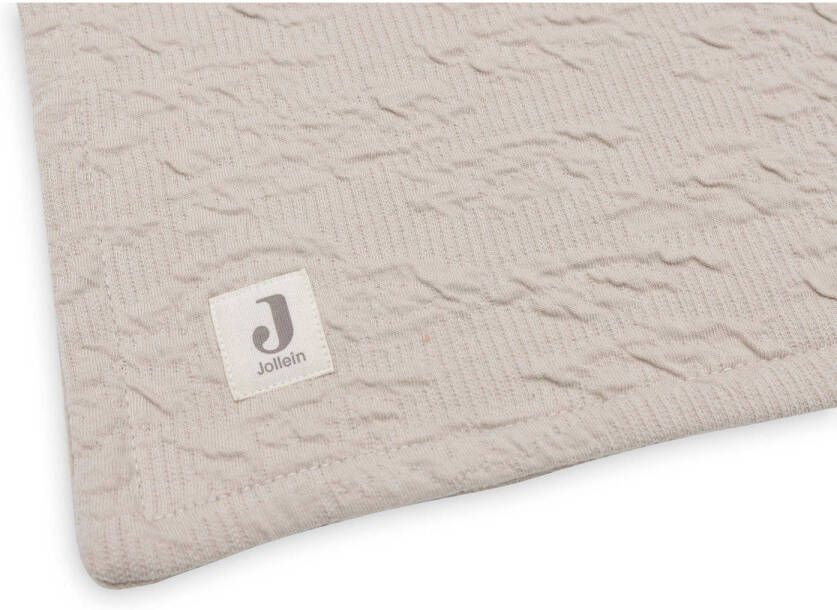 Jollein baby wiegdeken 75x100cm Soft Waves Nougat Velvet