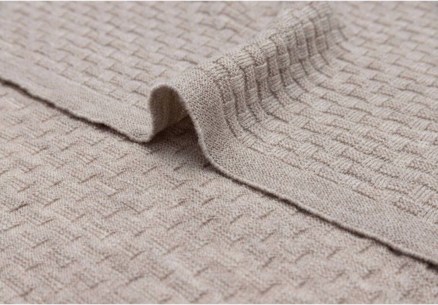 Jollein baby wiegdeken 75x100cm Weave Knit Merino wool Funghi