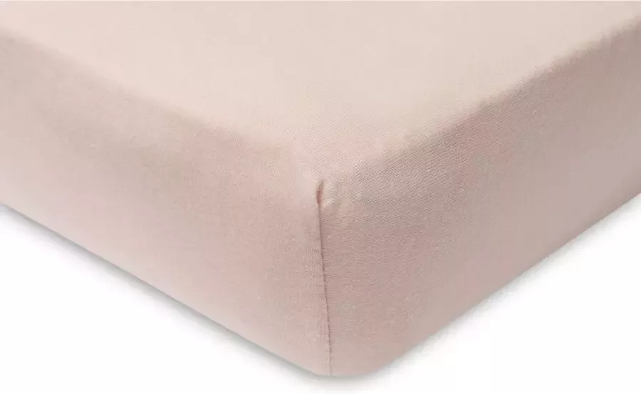 Jollein jersey wieg hoeslaken 40 50 x 80 90 cm Pale Pink set van 2