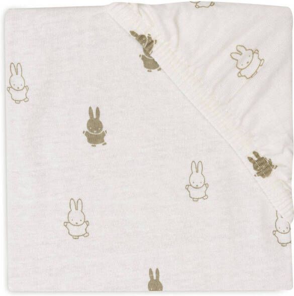 Jollein katoenen jersey wieg hoeslaken 40 50x80 90cm Happy Miffy Olive Green - Foto 1