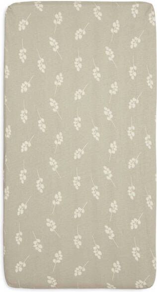 Jollein katoenen jersey wieg hoeslaken 40 50x80 90cm Twig Olive Green - Foto 2