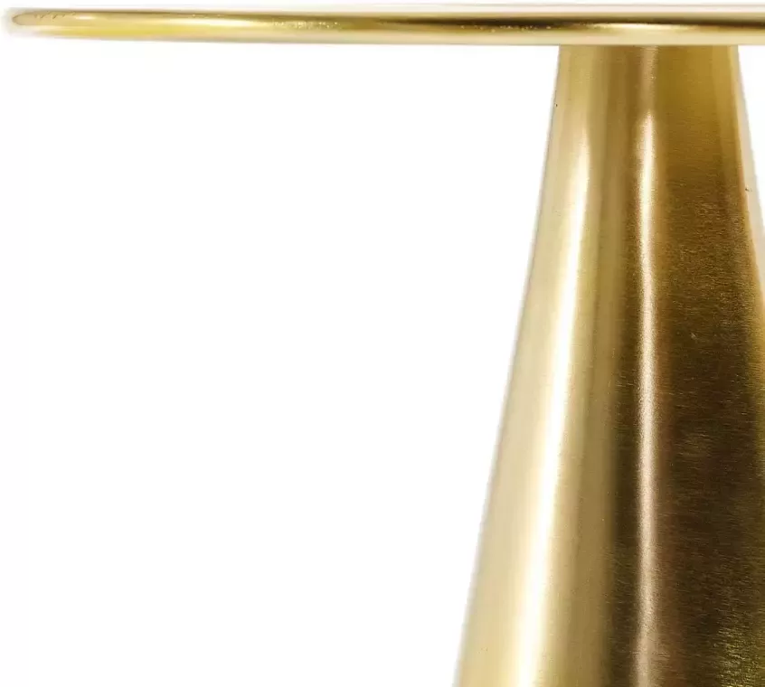 Kave Home Rhet bijzettafel in metaal met gouden afwerking Ø 39 cm - Foto 2