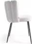 Kave Home Aniela chair in white sheepskin and metal with black finish - Thumbnail 4