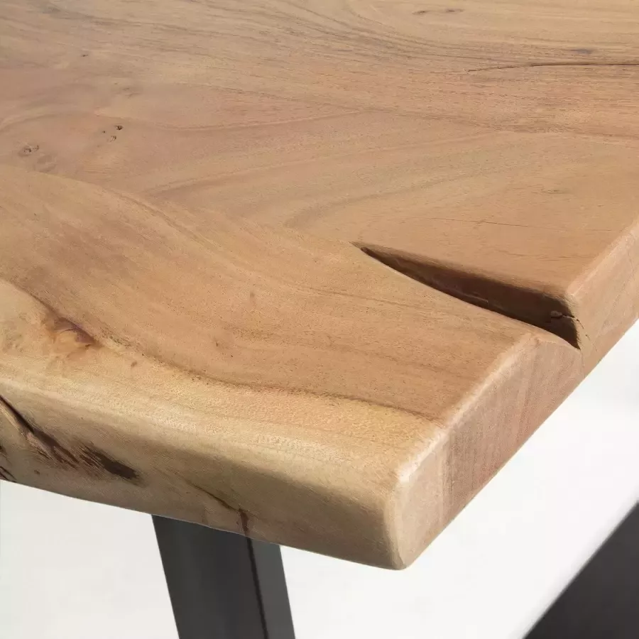 Kave Home Alaia tafel van massief acaciahout met een natuurlijke afwerking 180 x 90 cm (mtk0010) - Foto 2
