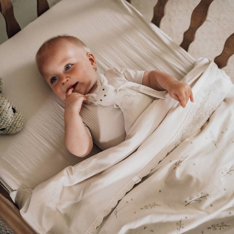 Koeka reversible ledikantdeken Coast met teddy