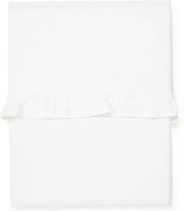 Koeka Ruffle baby ledikantlaken 110x140 cm off white