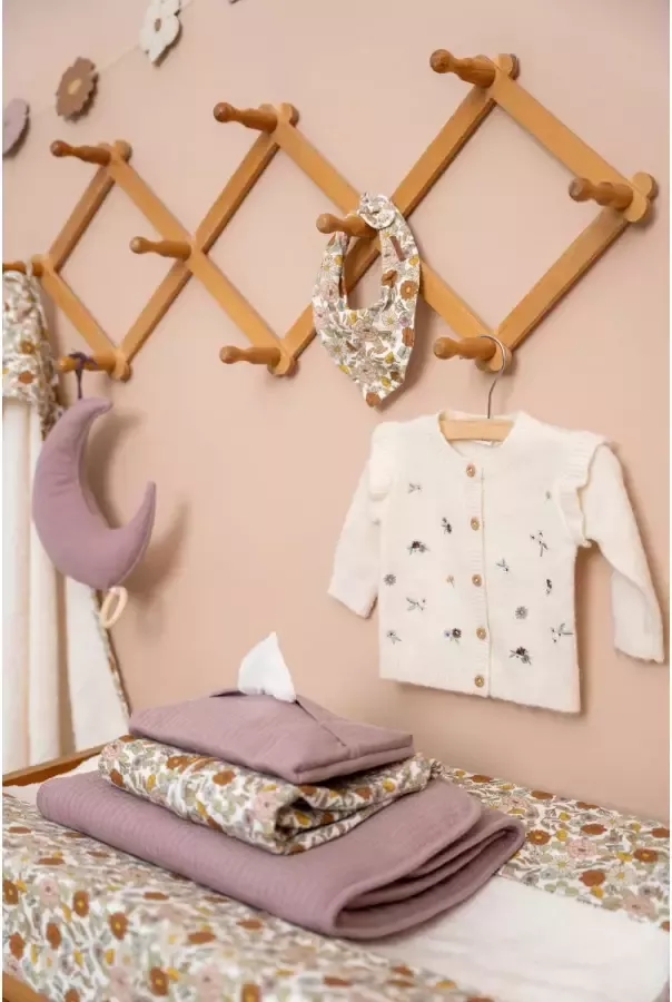 Little Dutch baby ledikantdeken teddy 110x140 cm Pure Mauve