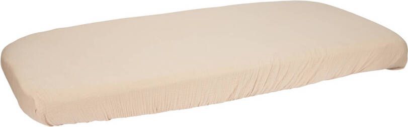 Little Dutch katoen hydrofiel wieghoeslaken Beige