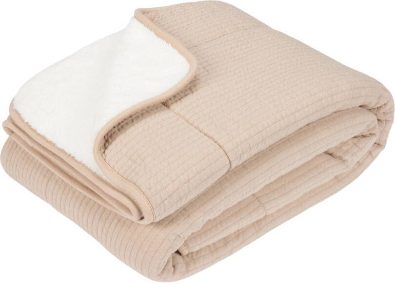 Little Dutch wiegdeken met teddy Pure Beige - Foto 2