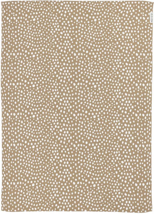 Meyco baby ledikantdeken Cheetah 100x150 cm taupe