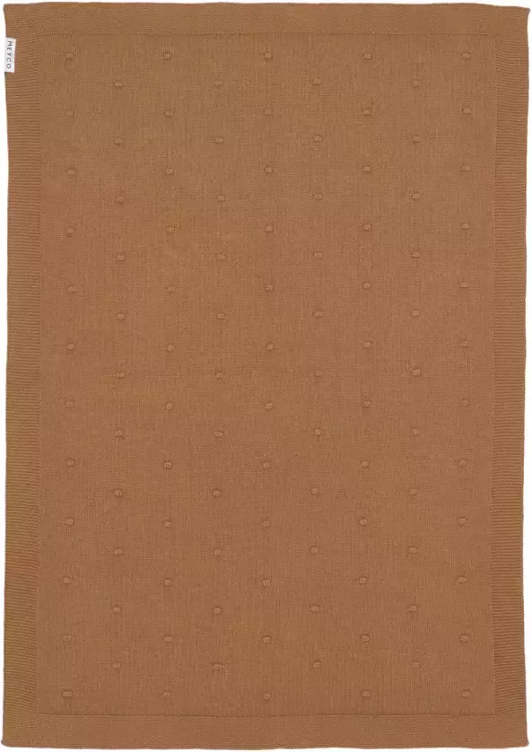 Meyco baby ledikantdeken Mini Knots 100x150 cm Toffee - Foto 2