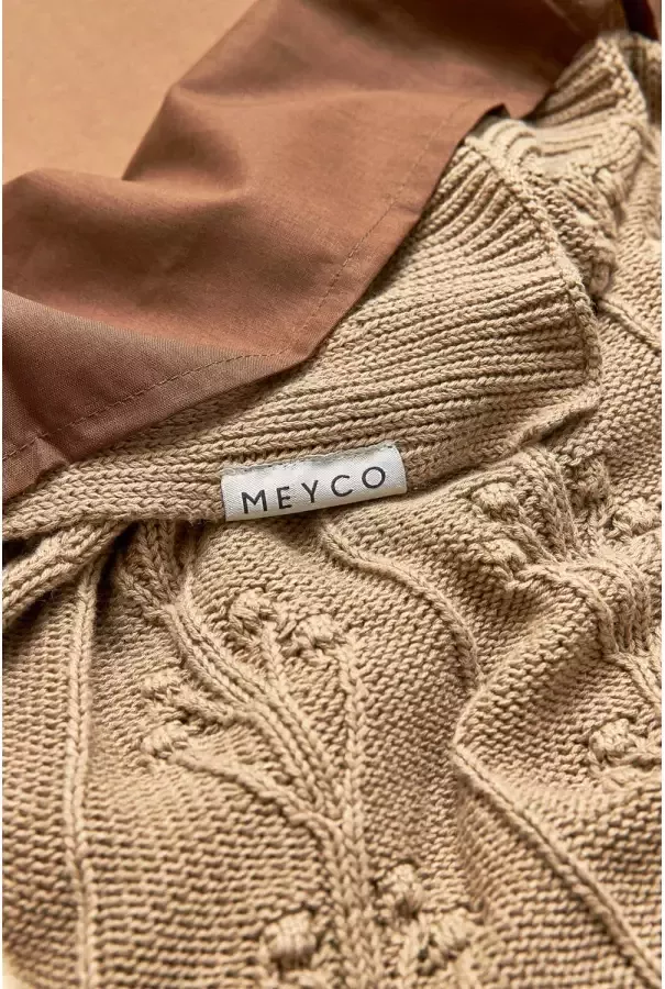 Meyco baby ledikantlaken 100x150 cm set van 2 Cheetah choclolate Uni choclolate