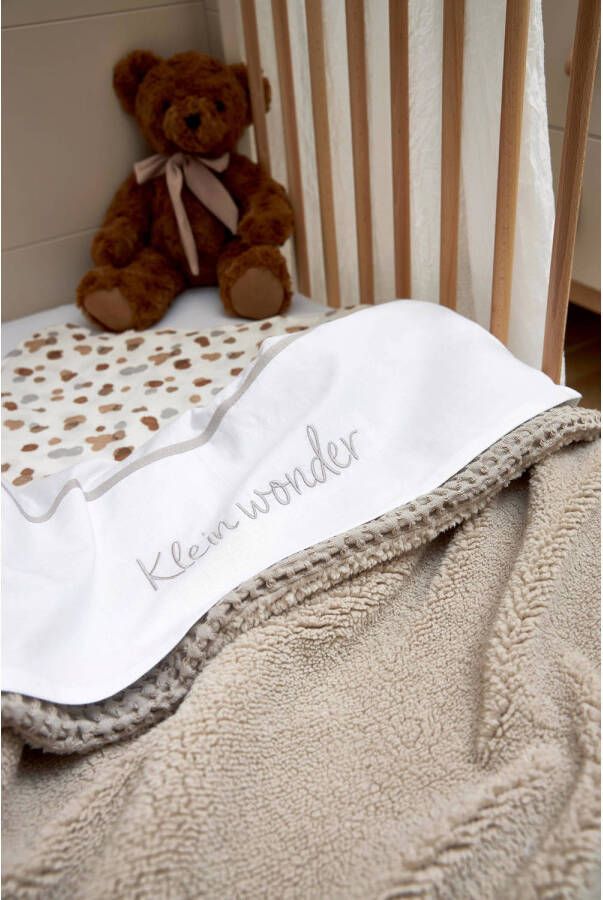 Meyco baby ledikantlaken Klein Wonder greige - Foto 2