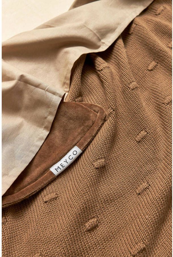 Meyco baby ledikantlaken set van 2 100x150 cm uni offwhite uni taupe