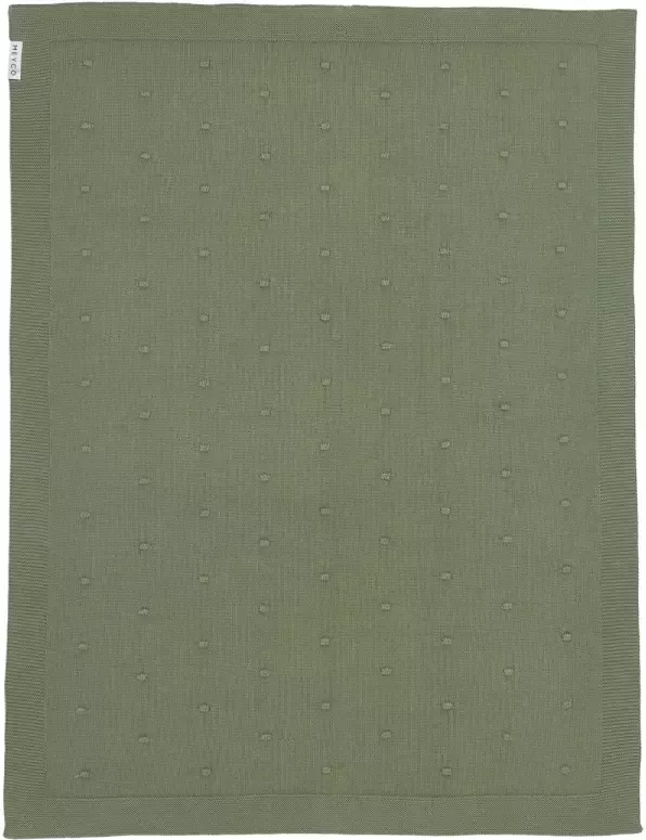 Meyco baby wiegdeken Mini Knots 75x100 cm Forest Green - Foto 2