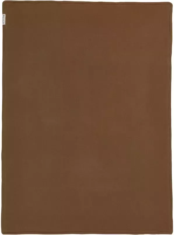 Meyco baby wiegdeken velvet Knit basic 75x100 cm chocolate - Foto 1