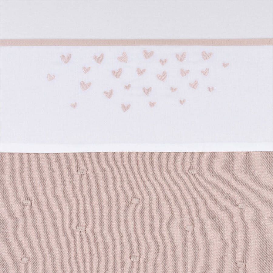 Meyco baby wieglaken Hearts soft pink - Foto 1