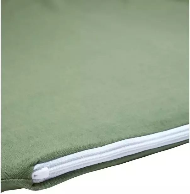 Meyco katoenen jersey matrashoes DeLuxe voor campingbed 60x120cm forest green - Foto 2