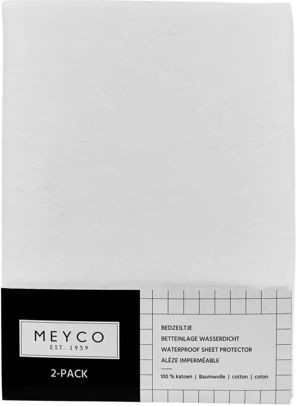 Meyco katoenen molton bedzeil 40x50 cm (set van 2) - Foto 2