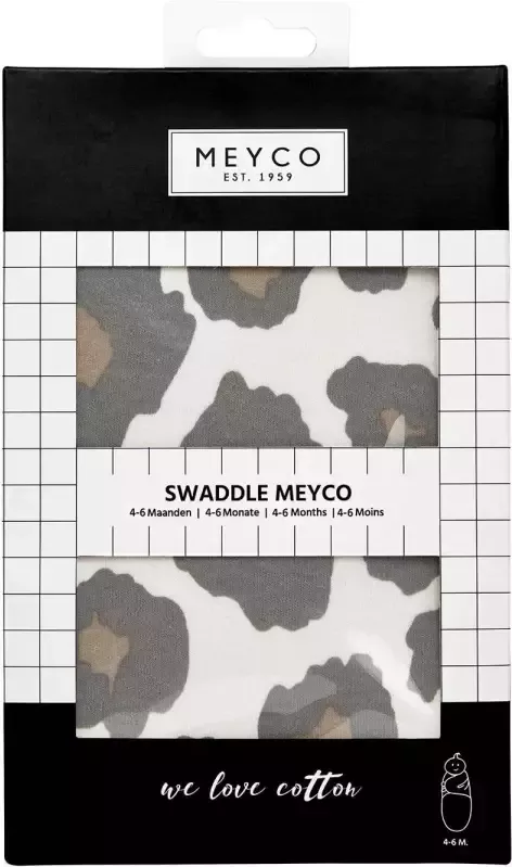 Meyco swaddle 4-6 mnd Panter neutral - Foto 3