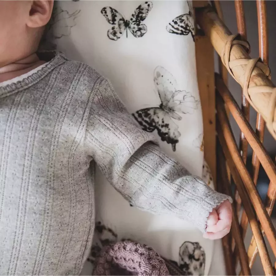 Mies & Co baby ledikantlaken Fika Butterfly 110x140 cm