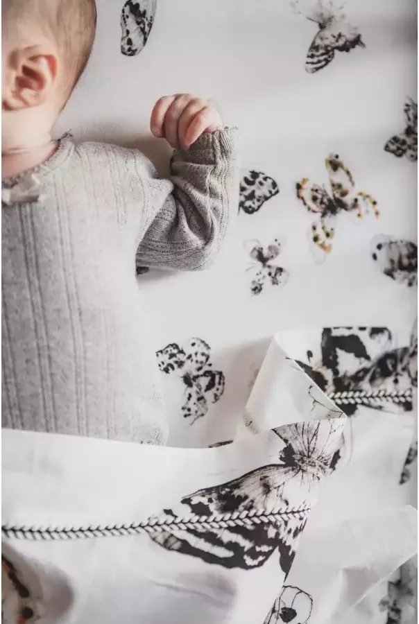 Mies & Co baby wieglaken Fika butterfly 80x100 cm - Foto 2