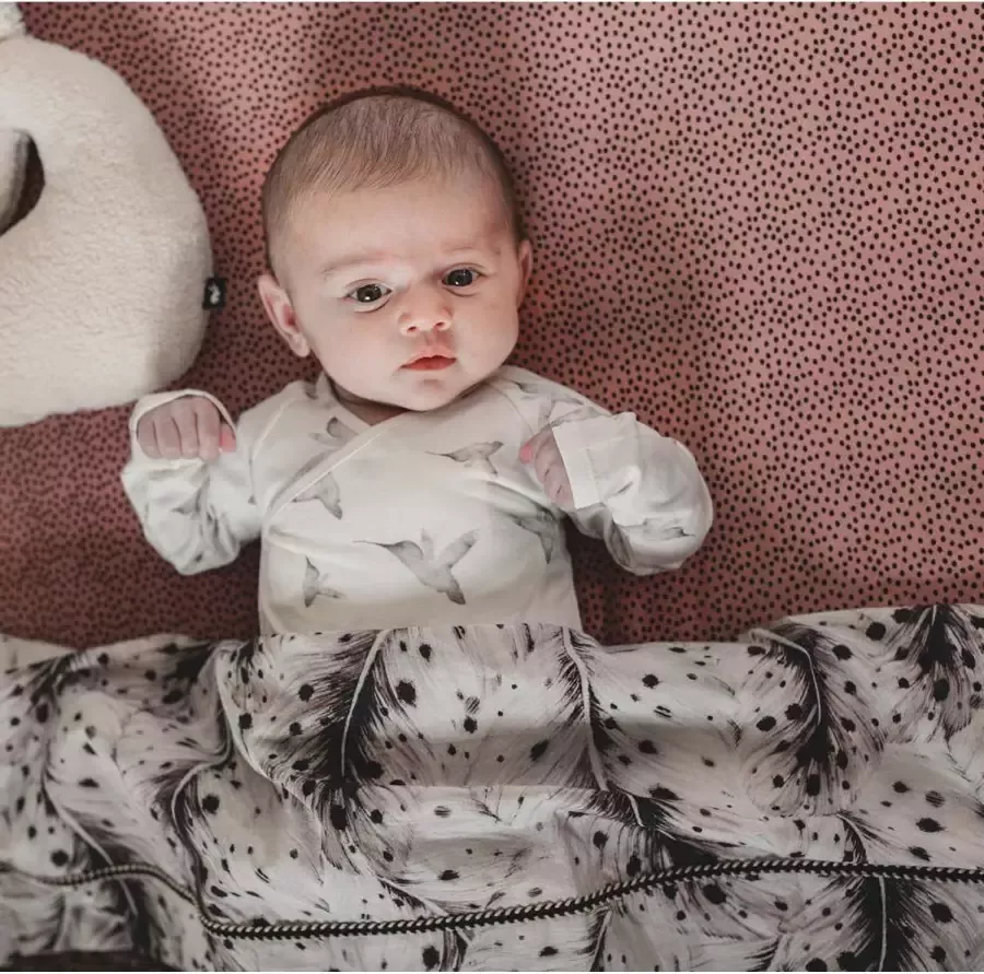 Mies & Co wieg hoeslaken Cozy Dots 40x80 cm