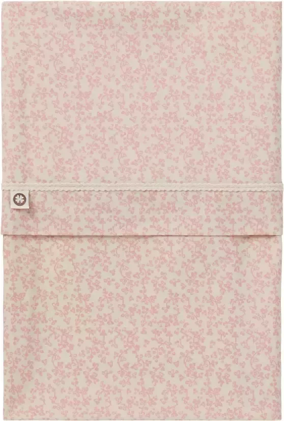 Noppies Baby Comfort Botanical poplin reversible ledikantlaken Misty Rose