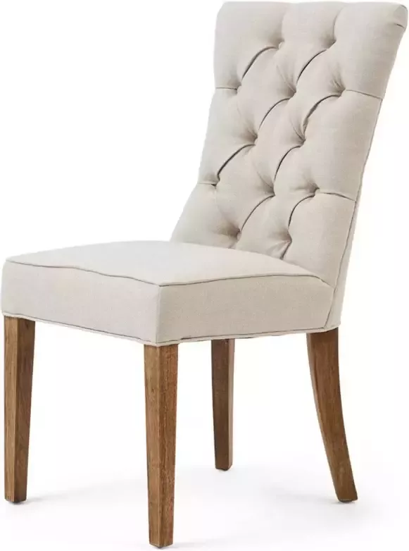 Riviera-Maison Eetkamerstoel Balmoral Dining Chair Oxford Weave Flanders Flax Naturel - Foto 1