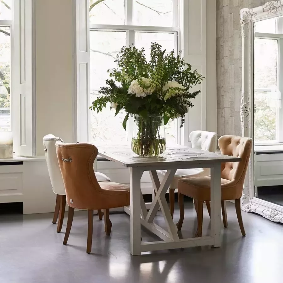Riviera Maison Eettafel Château Chassigny Dining Table 180x90 cm Wit - Foto 2